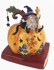 Blue Sky Clayworks “Wizard Of Gnomes” Tealight Candle Holder RARE Auth Retailer picture