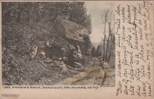 Hancock, NY: 1906 Hanging Rock - Vintage Delaware Co New York Wheelock Postcard picture