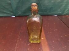 Vtg Straubmullers Elixir Tree Of Life Apothecary Glass Bottle W/Cork EMPTY picture