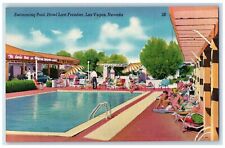 c1940’s Swimming Pool Hotel Last Frontier Las Vegas Nevada NV Vintage Postcard picture