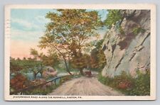 Postcard Picturesque Road Along The Bushkill Easton Pennsylvania 1922 picture