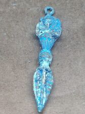 Ancient Bronze Medieval Rare Amulet Genuine Antique Artifact picture