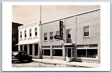 Bottineau North Dakota~Hotel Steinmeier~Neon Sign~1947 Ford~1950s RPPC picture