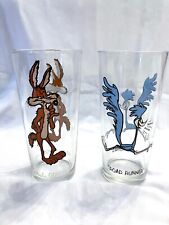 Pepsi Looney Tunes 1973 Wile E Coyote & Road Runner Collector Glasses picture