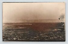 1920s Real Photo Postcard Of A Field After it had Burned picture