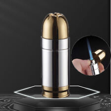 Bullet Cigarette Cigar Lighter Metal Butane Gas Jet Torch Lighters Refillable picture