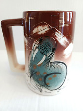 Vintage  Sascha Brastoff Signed Walrus Mug Cup 1950s Alaska California Pottery picture