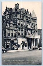 Greenfield Indiana Postcard James Whitcomb Riley Hotel Hoosier Poet 1940 Artvue picture