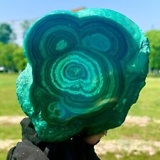 2.53LB   Rare Natural Malachite quartz hand Carved Droplet-shape Crystal Healing picture