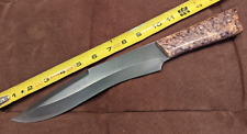 Backwoods Custom Knives Bill Akers Fighter Camp Utility Box Elder Burl picture