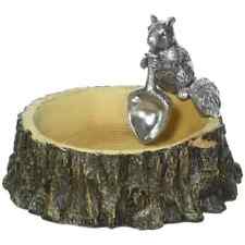 Handcrafted Arthur Court Squirrel Nut Bowl With Acorn Scoop Aluminum & Resin picture