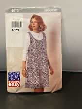 See & Sew by Butterick 4073 Vintage 1995 Jumper Style Dress Size B (12, 14, 16) picture