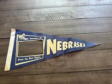 Vintage Nebraska, Where The West Begins Pennant Felt Picture Frame picture
