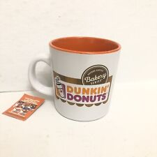 Dunkin Donuts Ground Bakery Series Coffee Cup Mug NEW Ceramic White Orange 4