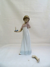 Nao by Lladro Light the Way Girl with Candle Figurine / Flawed / See All Details picture