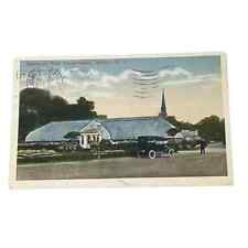 Postcard Humboldt Park Conservatory Buffalo New York c1918 Old Cars B362 picture