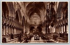 Exeter Cathedral England - Choir East - Frith's Series No 19621 - Postcard picture