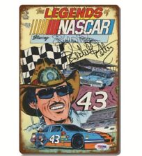 Vintage Look Metal Tin Sign, Racing Driver Petty Poster w/ Artwork picture