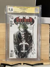 Batman Cacophony #3 1:25 Joker sketch Signed By Sienkiewicz HTF CGC 9.6 2009 picture