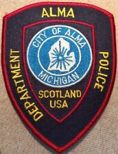 MI Alma Michigan Police Patch picture