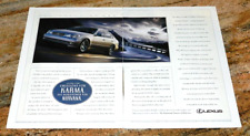 2002 Lexus GS 430 Original Magazine Advertisement Small Poster picture