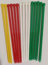 Lot of Over 15 Vintage Stir Swizzle Sticks In Primary Colors picture