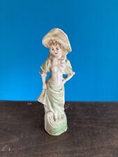 Vintage  Bisque European Lady Figurine picture