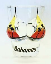 Bahamas Palm Sunset Bikini Bust 3D Shot Glass picture