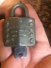 Vintage Reese Padlock Lock with key picture