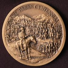 1972 National Parks Centennial Bryce Cañon Ebenezer Bryce Bronze Medallion picture