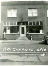RPPC  Canfield Ohio OH Post Office Street View UNP Postcard picture