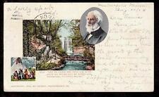 1902 multi-view Indians Longfellow Minnehaha Falls Minnesota postcard picture