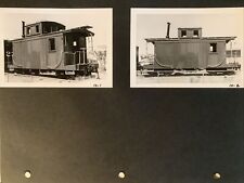 Railroad Train Car Old Photography USA CABOOSE Vintage Black White 1960s picture