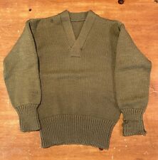 WW2 U.S. Army Olive Drab Wool Knit Sweater/ Original picture