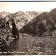 c1940s Buena Vista, CO RPPC Cottonwood Lake Real Photo Sanborn Mount Yale A158 picture