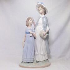 15'' Tall Lladro Nao Mother and Daughter, Sisters, Cousins 1970s very Rare READ picture