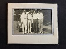 Vintage 1940s Framed Gentlemen & Car Photograph picture