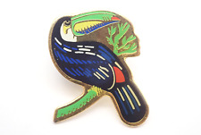 Toucan Tropical Bird Vintage Lapel Pin picture
