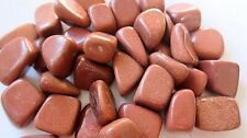 One Goldstone Tumbled Stone 25-30mm Long Distant Healing Crystal Protection picture