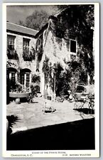 Postcard Court of the Pirate House, Charleston SC Bayard Wootten C-16 D35 picture