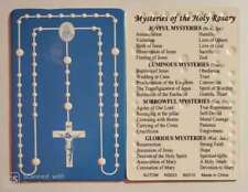 Mysteries of the Rosary Embosed Card - 