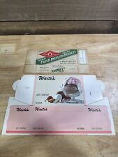 Vintage Pair Of Advertising Boxes JB Lytle Roasted Peanuts And Waite’s Ice Cream picture