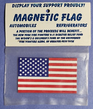 American Flag Magnetic Flag Trading Card  American Flag Car Magnet picture