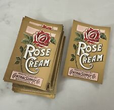 Vtg Lot 34 Rose Cream  Label Brooklyn Central Supply Co Advertising Beauty picture