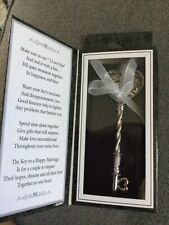 Ganz “The Key to a Happy Marriage” Great Wedding Gift Metal Heart Key Ornament picture