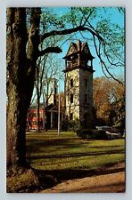 Stockbridge MA-Massachusetts, Children's Chimes Clock Tower, Vintage Postcard picture