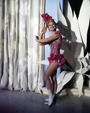 Sonja Henie Norwegian figure skater & star 1940's leggy pose on stage 4x6 photo picture