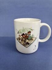 Vintage Fisherman's Paradise by Norman Rockwell 1987 Coffee Mug Cup  picture