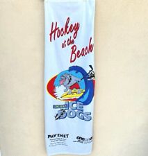 Hockey At The Beach Vintage Long Beach Ice Dogs Promotional Sherry Mfg Towel picture