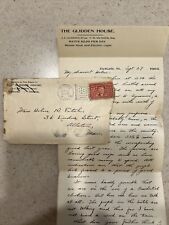 Vintage Envelope & Letterhead The Glidden House DeKalb, IL Postmark Sept 28 1904 picture